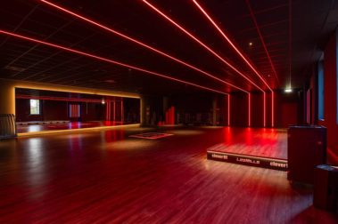 Fitness Kursraum Beleuchtung made by Aschenbach