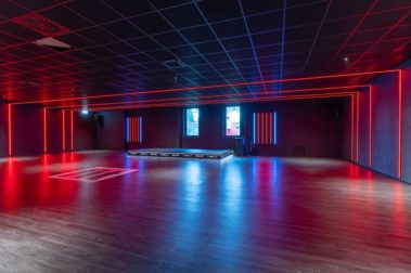 Fitness Kursraum Beleuchtung made by Aschenbach