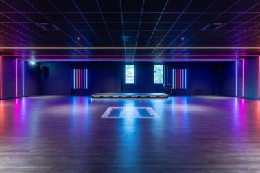 Fitness Kursraum Beleuchtung made by Aschenbach