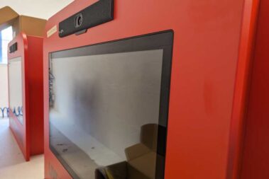 Info-Terminal Produktion bei Aschenbach