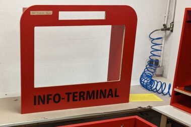 Info-Terminal Produktion bei Aschenbach