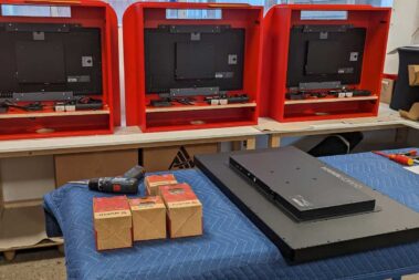 Info-Terminal Produktion bei Aschenbach