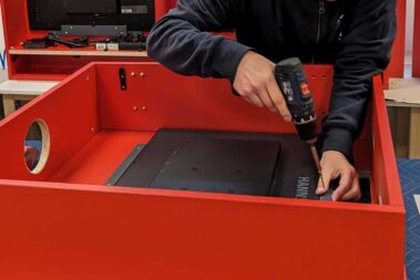 Info-Terminal Produktion bei Aschenbach