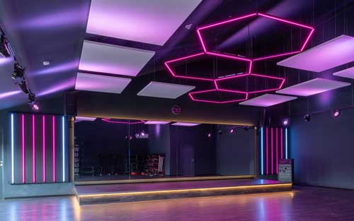 Beleuchtung Fitnessstudio