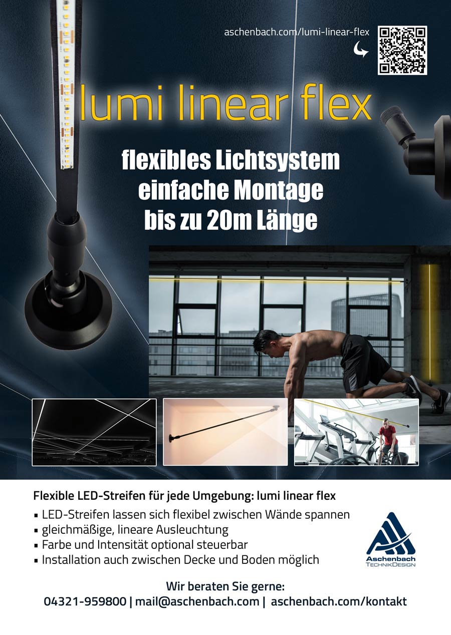 Lumi Linear Flex – lineares Licht zum anklemmen