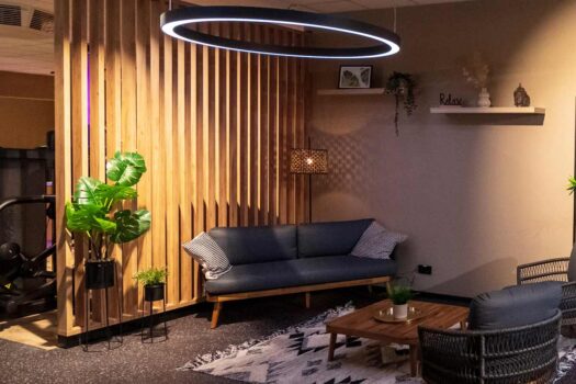 Lounge im Fitnessstudio - Beispiel