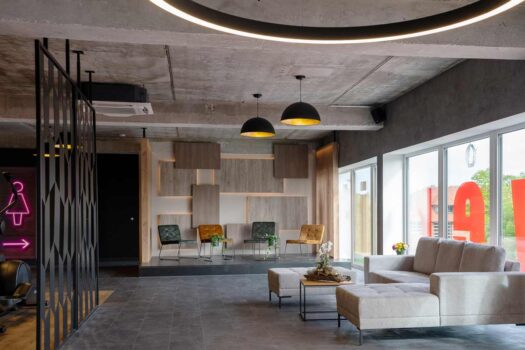 Lounge im Fitnessstudio - Beispiel